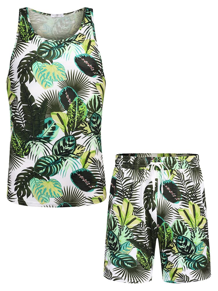 Hawaiian Floral Tank Top Holiday Set (US Only)