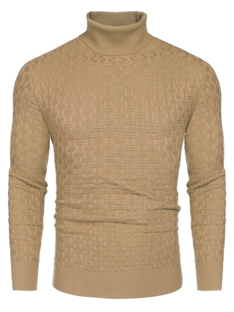Casual Slim Fit Turtleneck Pullover Sweaters (US Only)