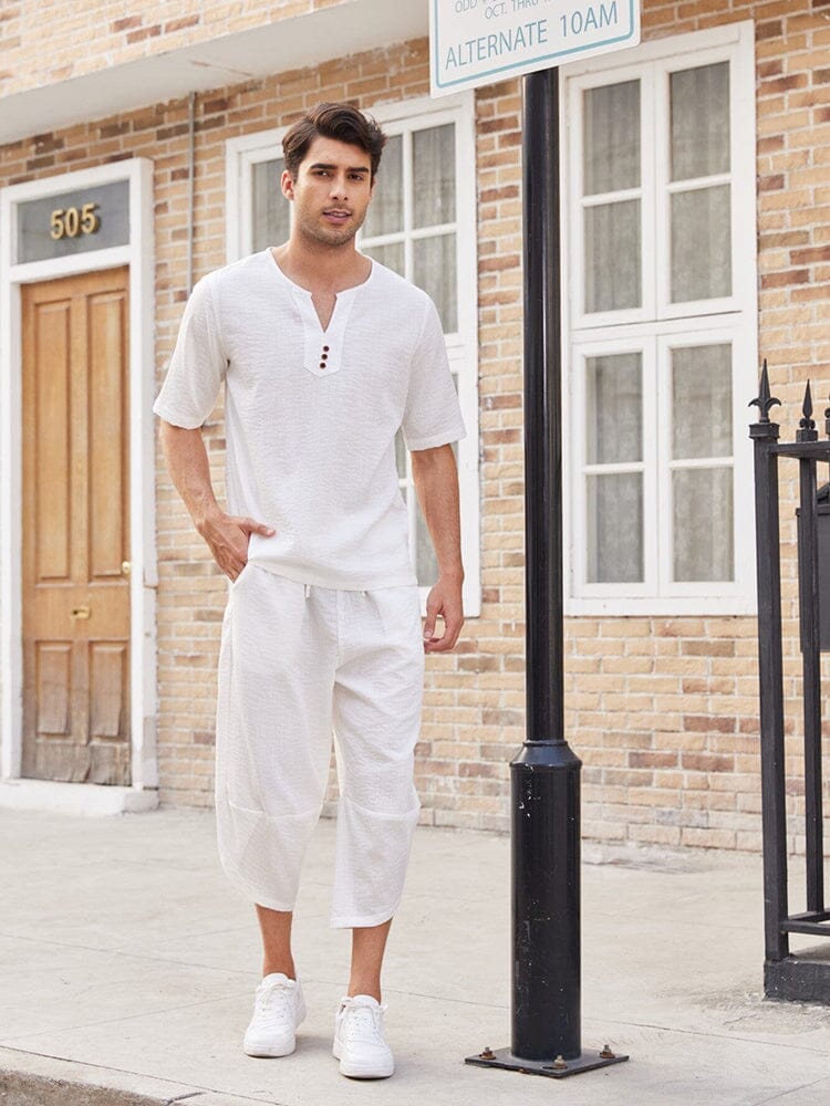 2 Pieces Linen Style Set Outfits (US Only)