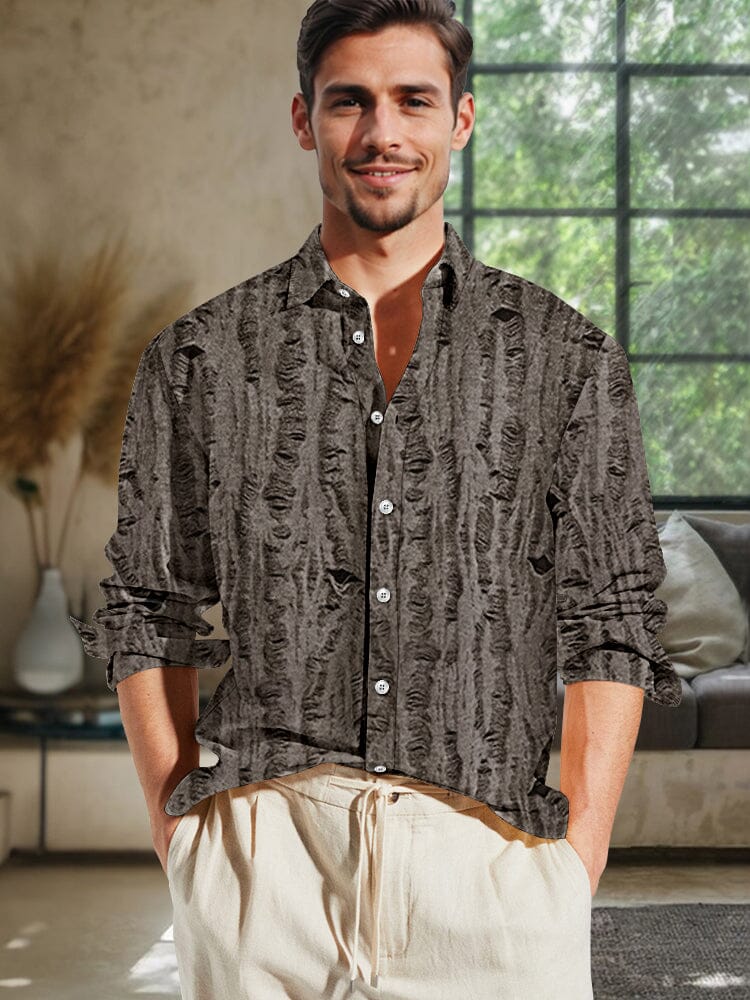 Stylish Luxury Textured Stretch Hemd