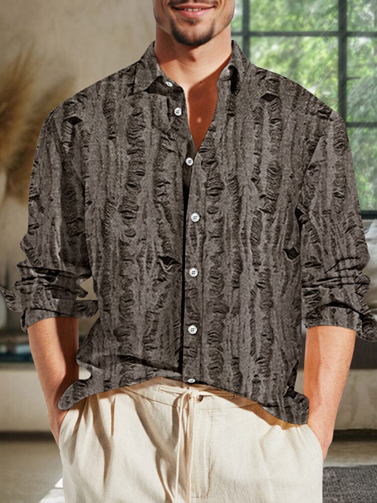 Stylish Luxury Textured Stretch Hemd