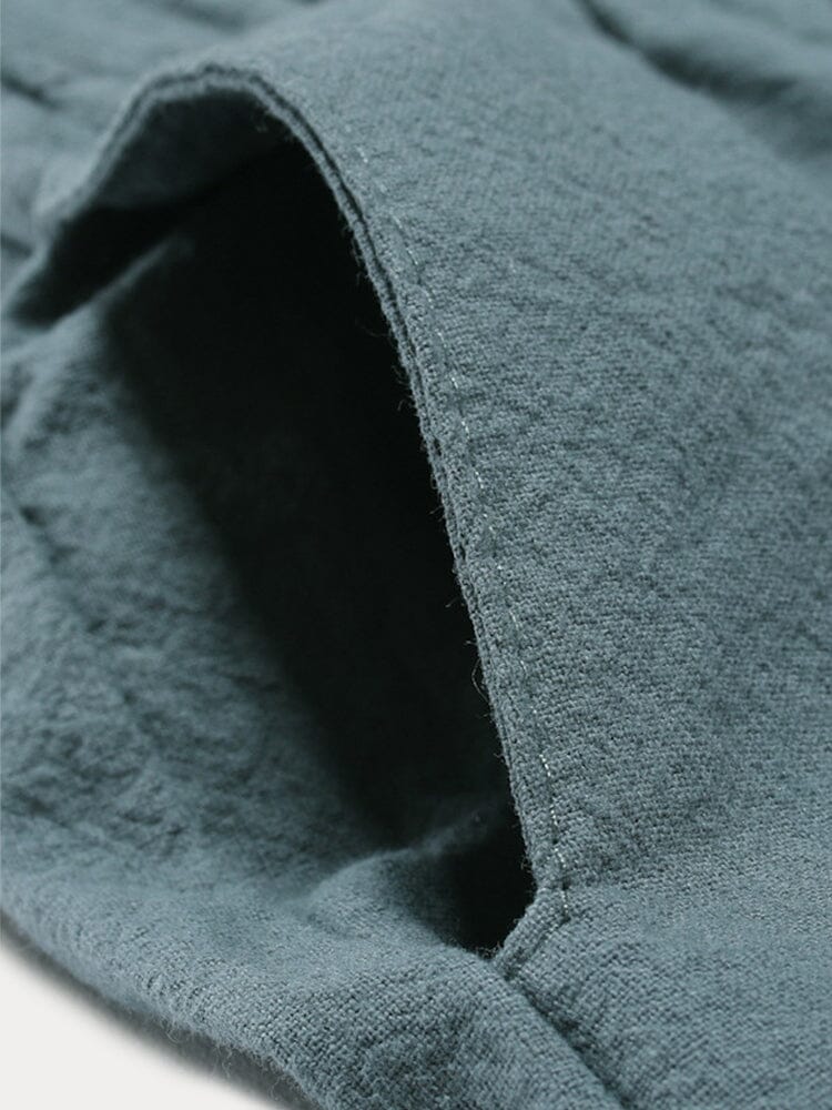 Cotton Linen Solid Color Harem Pants