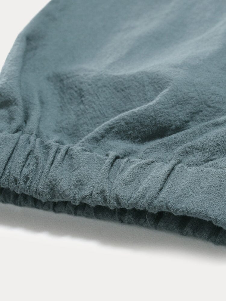 Cotton Linen Solid Color Harem Pants