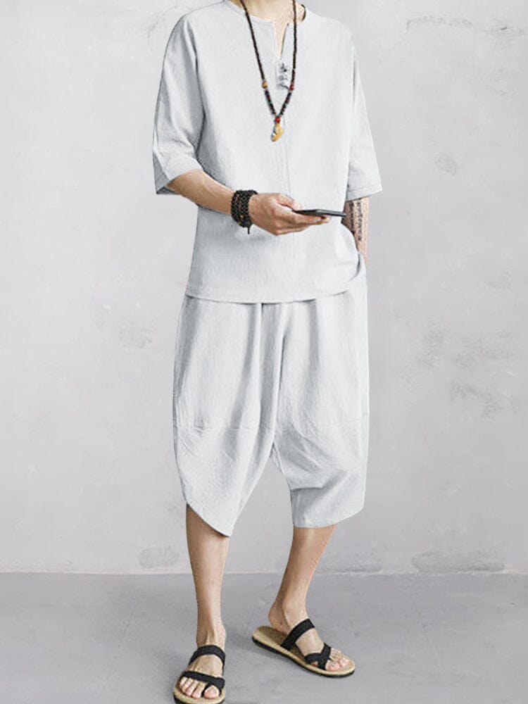 Casual Soft 2-Piece Cotton Linen Sets