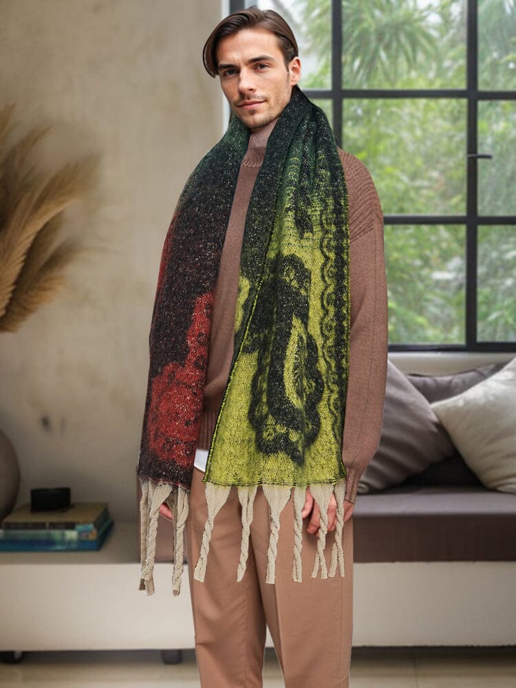 Soft Warm Tassel Shawl Scarf