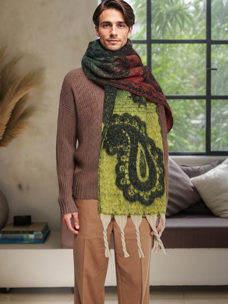 Soft Warm Tassel Shawl Scarf