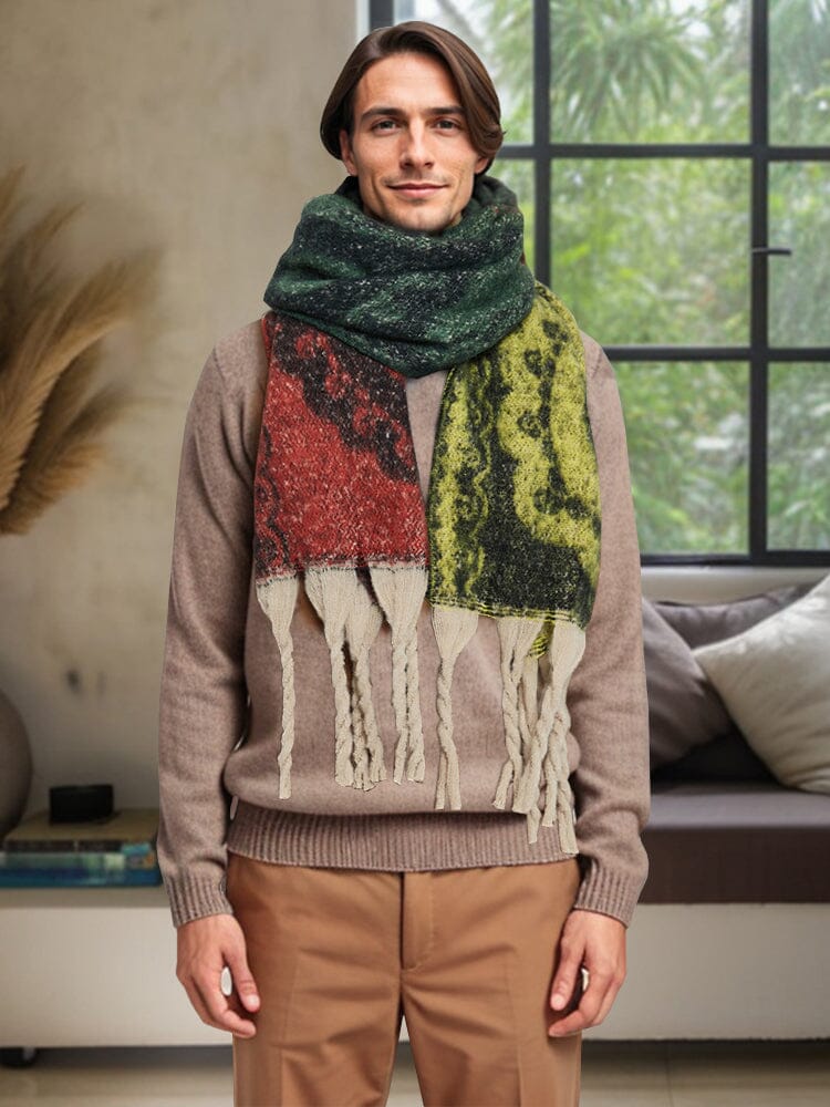 Soft Warm Tassel Shawl Scarf