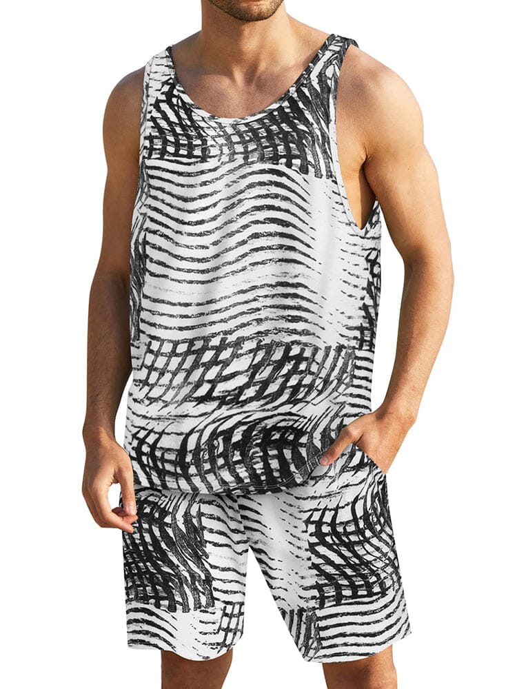 Hawaiian Floral Tank Top Holiday Set (US Only)