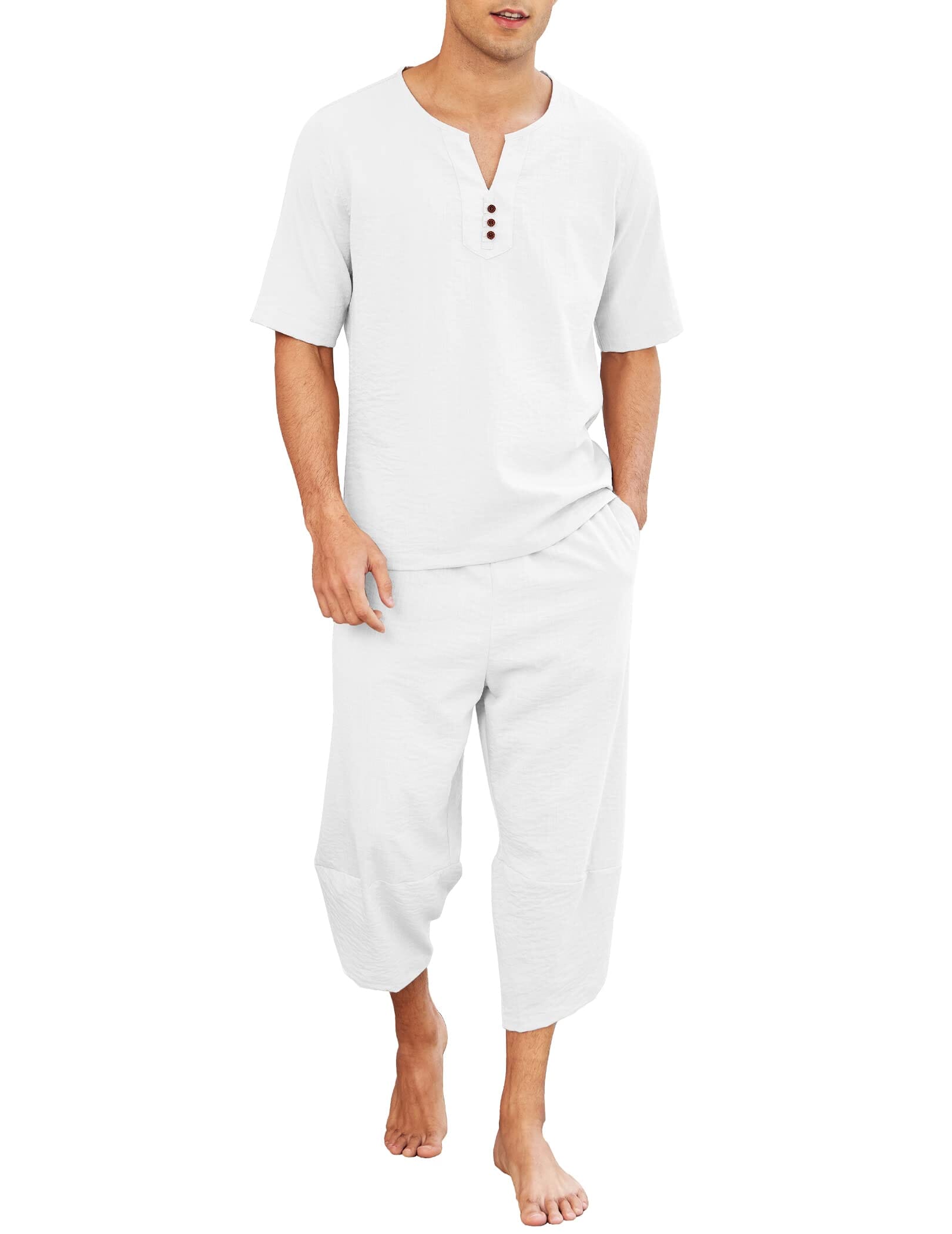 2 Pieces Linen Style Set Outfits (US Only)